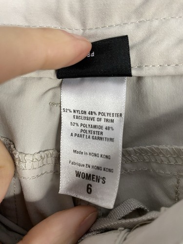 Patagonia Capri Pants Womens 6 Khaki Beige Lightweight hiking travel Outdoor - Picture 8 of 10