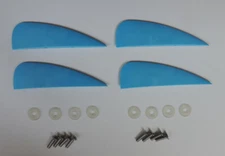 4 pieces of 1.5 inch fins for kiteboard kitesurfing kiteboarding flysurfing