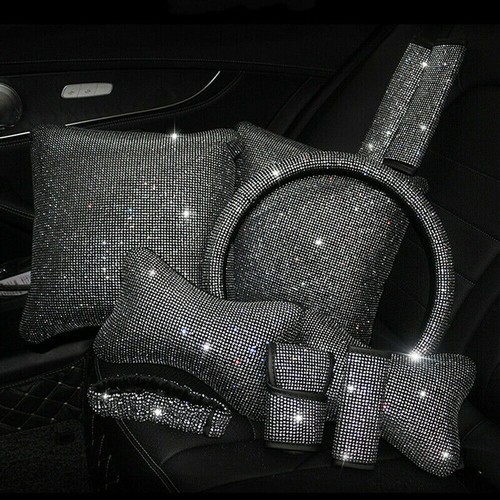 Universal Sparkle Luxury Bling Bling Rhinestone Diamond Car Interior Accessories