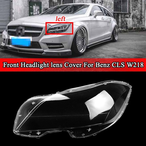 Left Headlight Cover Lens For Mercedes Benz CLS W218 CLS260 CLS300 CLS350 CLS400 - Picture 1 of 8