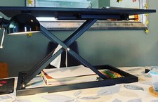 Standing Desk Converter 32 Inch Height Adjustable Sit Stand Desk Riser Stand Up