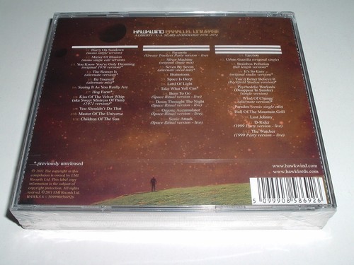HAWKWIND - PARALLEL UNIVERSE - 3 x CD Compilation, Remastered, HAWKS 8 (2011) - Bild 2 von 2