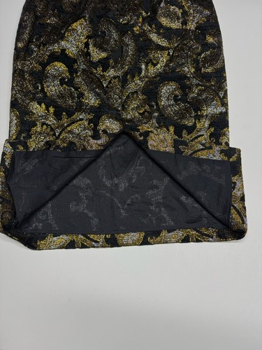 Anthropologie Tracy Reese trägerloses Jacquardkleid $ 348 Größe 8 - neu mit Etikett gold silber - Bild 10 von 14