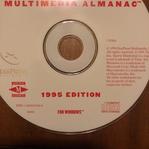 Vintage Sports Illustrated Multimedia Almanac 1995 Edition Windows PC CD-ROM - Picture 2 of 2