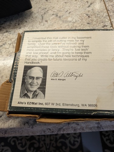 Vintage Alto's EZ Mat Cutting System Framing Board, Cutter & Manual original box - Picture 19 of 19