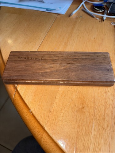 Uchida St Andrew’s Ballpoint Pen In Rosewood Box Blue Ink Tested - Picture 3 of 3