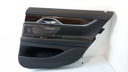 BMW OEM Door trim leather Nappa right rear black 7448300 G590529 7' G11 G590529 - Picture 1 of 10