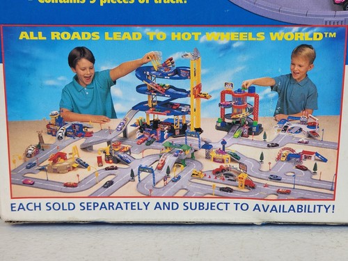 Vintage Hot Wheels World Road Construction Playtrack 1996 - Factory Sealed - Picture 6 of 8