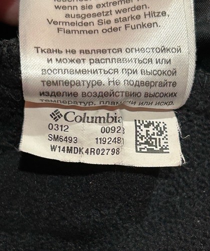 Columbia Men’s Jacket Soft Shell Interchange Omni Shield Outerwear Black Size S - Picture 11 of 11