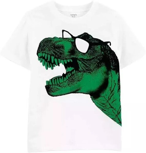 Kid Boys' Short Sleeve Dinosaur Tee Size 4-14 - Picture 3 of 11