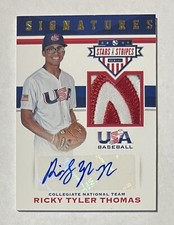 Ricky Tyler Thomas 2017 Panini USA Stars & Stripes Used Jersey Auto #20 - 01/25