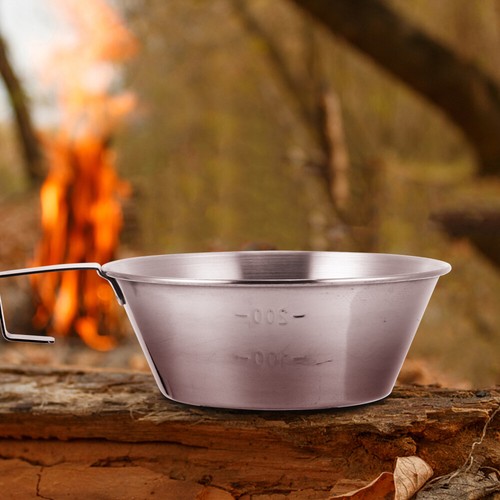 Stainless Steel Picnic Rice Bowl Travel Serving Bowls for Entertaining Camping - Picture 5 of 12