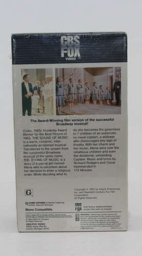 New The Sound Of Music CBS Fox Vintage 1986 2 VHS Factory Sealed - Picture 5 of 7