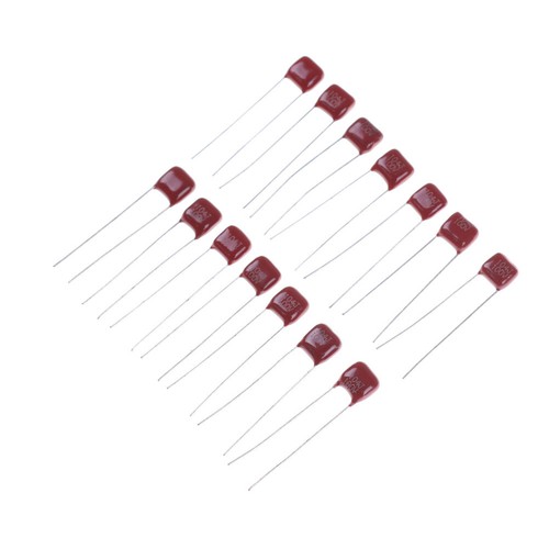 10pcs CBB 104J 100V 0.1UF 100NF P5mm Metallized Film Capacitor 104 100v S^JY - Afbeelding 3 van 7