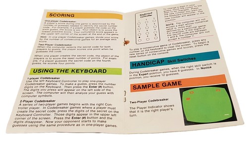 Atari 2600 2600+ Game Codebreaker Tele-Games Sears Video Arcade NTSC - Picture 7 of 13