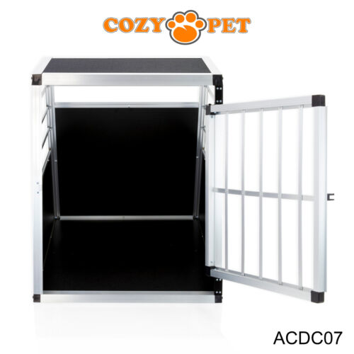 Car Dog Cage Aluminium Cozy Pet Travel Crate Puppy Pet Carrier Transport ACDC - Picture 90 of 132
