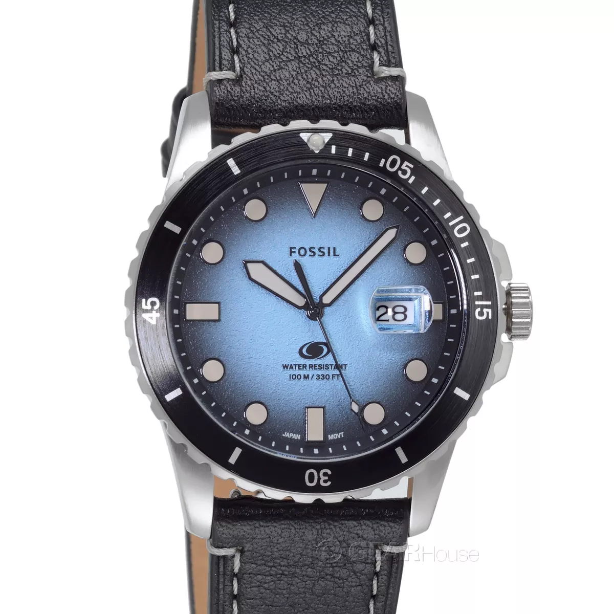 Blue and shop black fossil watch