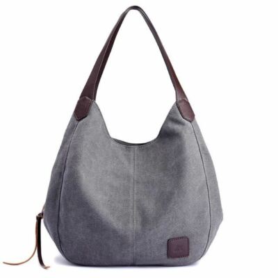 Bolso Hobo para mujer Lona informal para mujeres Bolsillos Bolso Hobo para mujer Lona informal para mujeres Bolsillos