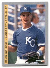 Kevin Koslofski 1993 Fleer Baseball #240 Kansas City Royals Rookie RC