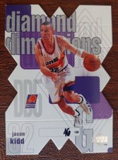 1997 JASON KIDD UPPER DECK DIAMOND DIMENSIONS DD5 #46/100 HOF 2018