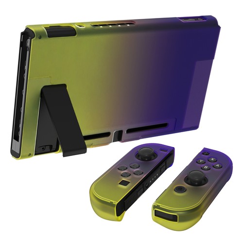 PlayVital Funda Protectora Acoplable Carcasa Rígida para Nintendo Switch - Amarillo Púrpura - Imagen 4 de 8