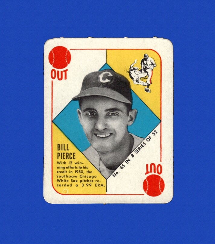 1951 Topps Blue Backs Set-Break # 45 Billy Pierce RC LOW GRADE (crease)