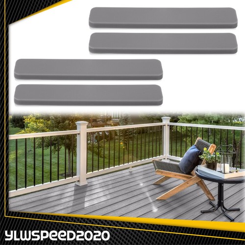 Jeu de bouchons d'extrémité de planches de terrasse composites gris foncé (4 pièces dans un paquet) 5,5" - Photo 10 sur 12