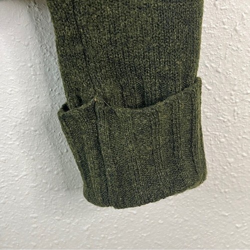 STUDIO Y Turtleneck Sweater Wool Blend Sz S Olive Minimalist Outdoor Cabincore - Picture 6 of 10