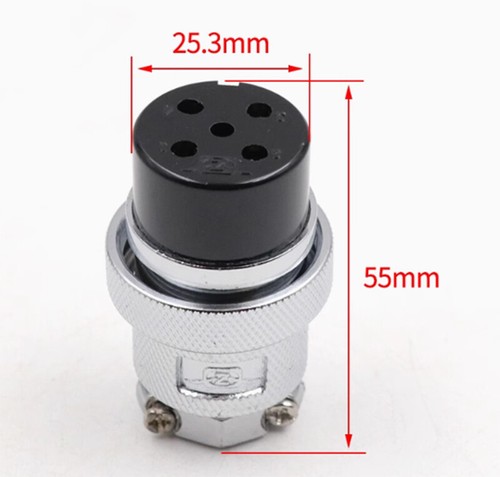30M Aviation Female Plugs Flange Sockets Metal Cable Connector 2 3 4 5 6~10 Pins - Picture 16 of 29