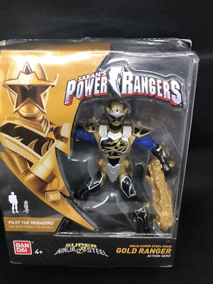 POWER RANGERS :SUPER NINJA STEEL MODE GOLD RANGER FIGURE | eBay