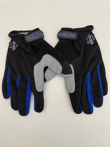 KONA MOUNTAIN BIKE FULL FINGER GLOVES MENS LARGE CYCLING MTB GRAVEL