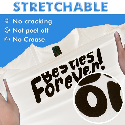 Set A-SUB 3D Puff HTV schwarz Wärmeübertragung Vinyl Rolle 10"x 8-24FT Bügelbild T-Shirt - Bild 9 von 11