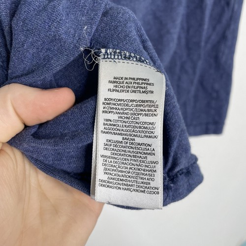 Polo Ralph Lauren Herren blau 67th Naval Base Training Bulldogge T-Shirt Größe Small - Bild 7 von 7