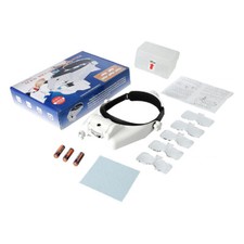 1X--14X 6 Lens Optivisor Headband Magnifier Head Magnifying Glass