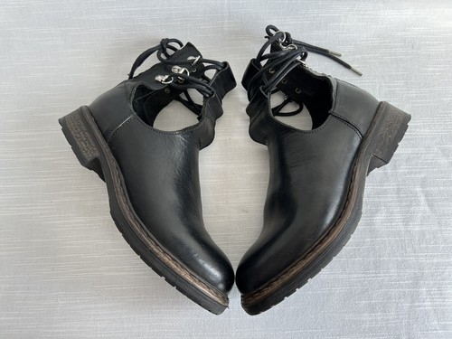 Diesel Leather Women's Shoes Boots Black Size 37 Excellent Condition - Picture 5 of 13