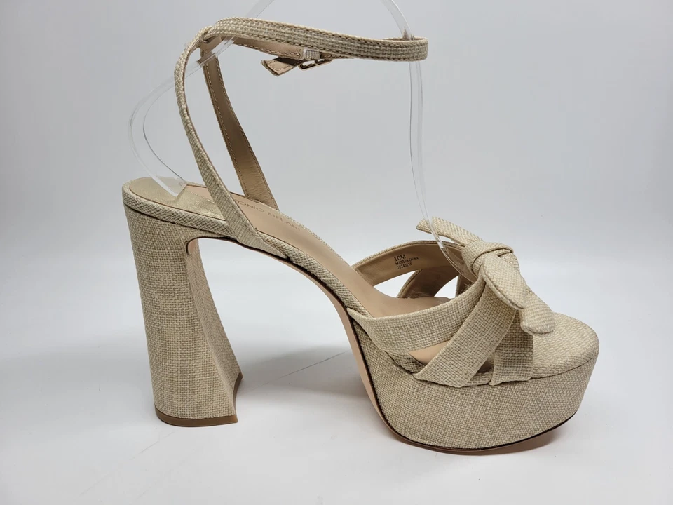 Sandalias Antonio Melani Para Mujer 10M Tostadas Bindi Rafia Lazo Plataforma Vestido Y2K Grueso Foto 3 de 4