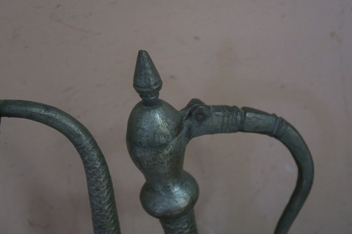 ANTIQUE 19TH CENTURY HALLMARKED COPPER HANDMADE POT EWER IBRIK ETCHED HAMMERED - Picture 10 of 10