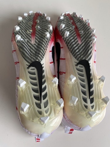 Botines de fútbol Nike Vapor Untouchable 3 Elite blancos gimnasio rojos talla 12,5 AO3006-160 - Imagen 9 de 13
