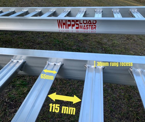 6 Tonne Capacity Skidsteer Loading Ramps 4.1 Metres x 450mm Track Width - Picture 4 of 12