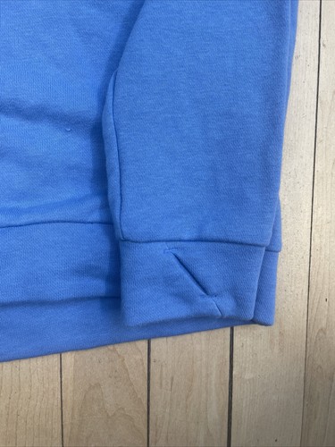 ADIDAS Girls L 13-14 Sweatshirt Youth Teen Spellout Crop Style Thumb Holes - Picture 7 of 9