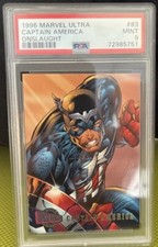 1996 Fleer Ultra Marvel Onslaught Captain America #83 PSA 9