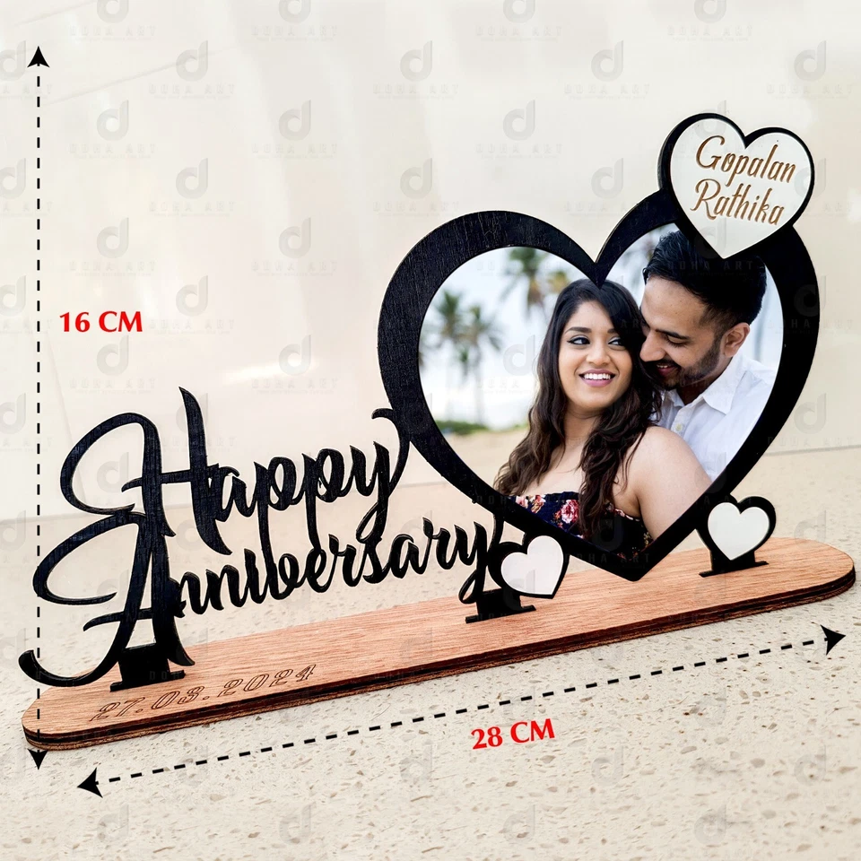 Regalo de madera personalizado con tu foto para feliz aniversario regalo de cumpleaños Foto 4 de 4