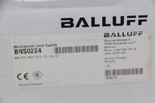 Balluff BNS 813-B02-D12-72-10-01 or BNS0224 Limit Switches - NEW FACTORY SEALED - Picture 2 of 4