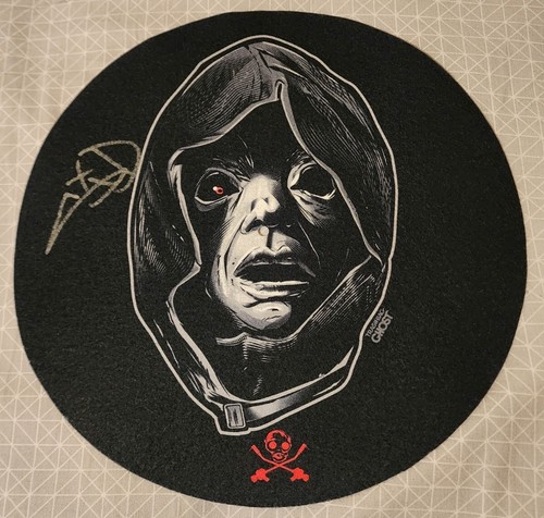 Sid Wilson DJ Vinyl Slipmat 2022 Slipknot Tour signiert (BLACK VERSION) - Bild 1 von 2