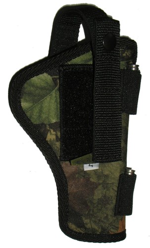 Cammo Belt Holster Holds 5 Rounds Ruger SP101 4.2 In Revolver .357 357 and 327 - Picture 5 of 8