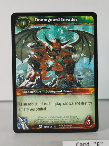 Doomguard Invader - Reign of FIre - 129/197 - World of Warcraft - C - Picture 23 of 46