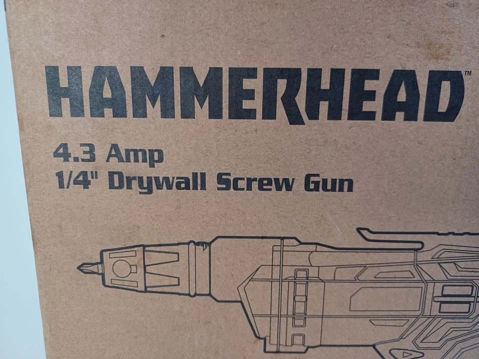 Taladro percutor 1/4 pistola de tornillo para paneles de yeso 4,3 amperios HASG043 *Nuevo* Foto 2 de 4