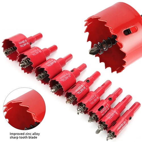 Bi metal Hole Saw 15mm-300mm Drill Bit Arbor Pilot Hole Saw Metal Wood Plastic✅ - Picture 61 of 82