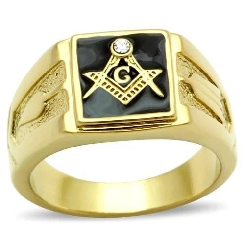 18k gold masonic on sale ring