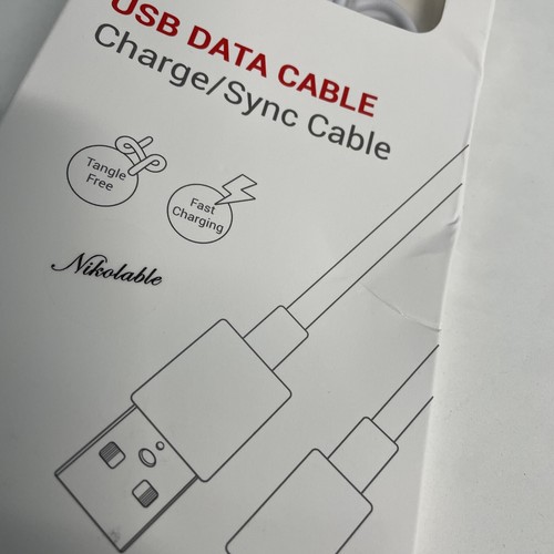 Cavo Dati USB Ricarica Sincronizzazione Ricarica Rapida NIKOLABLE Compatibile con iPhone  - Foto 5 di 12